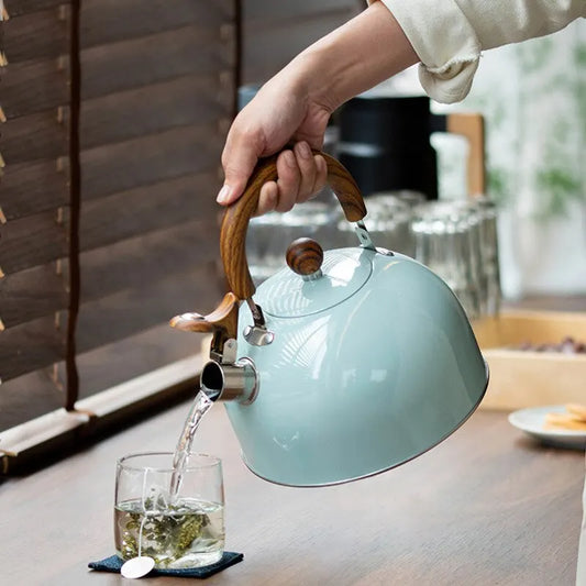 Bouilloire en acier inoxydable, pour vos préparations de thés et d'infusions